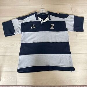 Ireland Rugby Shirt LFR Live For Rugby Guinness Stripe Polo Mens XL